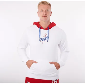 Pánská mikina 47 Brand Pánská mikina Los Angeles Dodgers MLB Top Cut ’47 HELIX Pullover Hood Velikost: L