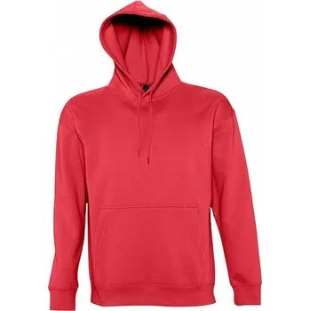 Pánská mikina Sol's Unisex klokanka Slam s vegan certifikací, směs 50 % bavlna, 50 % polyester Barva: červená, Velikost: S L420