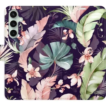 Pouzdro na mobilní telefon Flip pouzdro iSaprio - Samsung Galaxy S23 FE - Flower Pattern 08 - kapsičky na karty (Knížkový flip kryt, obal, pouzdro iSaprio na mobil Samsung Galaxy S23 FE - Flower Pattern 08 - 360° ochrana telefonu, přihrádka na karty a hotovost, funkce stojánku, pev