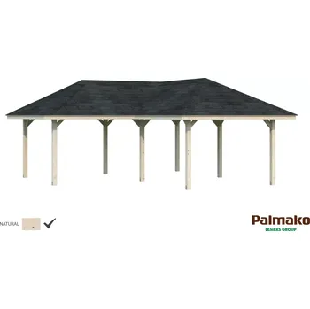 Zahradní domek Základní modul pro zahradní domek Palmako BIANCA 24,9 m2 (Rozměr: 588x588 cm, tl.120x120 mm)