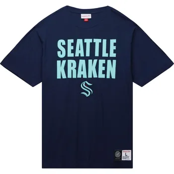 Pánské tričko Mitchell & Ness Pánské tričko Seattle Kraken NHL Legendary Slub Ss Tee Velikost: 2XL