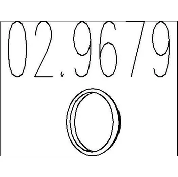 Těsnění výfuku Těsnění, výfuková trubka MTS 02.9679