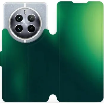 Pouzdro na mobilní telefon Flipové pouzdro Mobiwear - Realme 12 Pro 5G - VP61S Zelený odstín (Knížkové flip pouzdro, obal, kryt na mobil Realme 12 Pro 5G - VP61S Zelený odstín, materiál Umělá kůže + TPU - ochrana 360°, stojánek, silikonová vanička, magnetické zavírání)