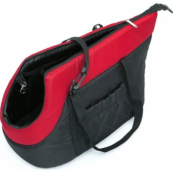 Hobbydog R3 taška černá s červeným šátkem (nubuk)