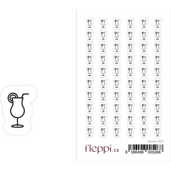 samolepka Fleppi Samolepky ikonky – Koktejl