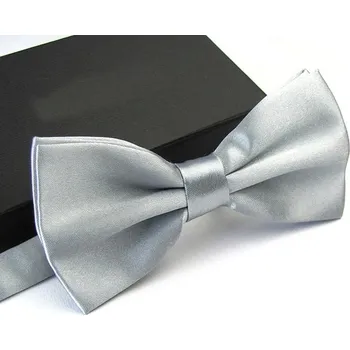 Svatební dekorace Pánský svatební motýlek | pánské svatební doplňky - Stříbrný