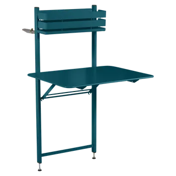 Zahradní stůl Skládací balkónový stůl Fermob BISTRO 57x77cm - Acapulco Blue