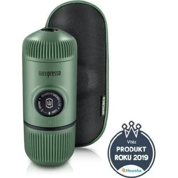 Kávovar Cestovní presovač kávy Wacaco Nanopresso - Moss Green + pevný obal