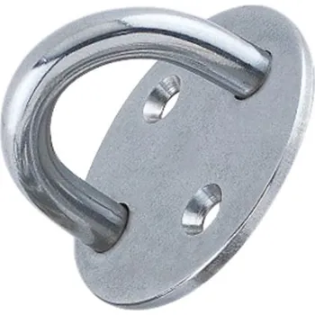 Deska kruhová s okem 6x40 mm, nerez A4