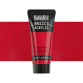 Vodová barva Akrylová barva Liquitex Basics - Naphthol Crimson Balení: 22 ml