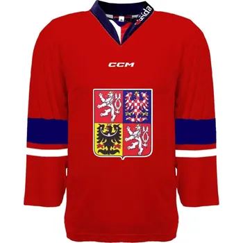 Dres české hokejové reprezentace 2023/2024 CCM Fandres replica - červený Velikost: dětský 140