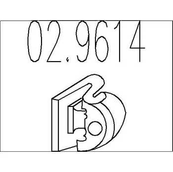 Výfukový systém Zarážka, tlumič výfuku MTS 02.9614