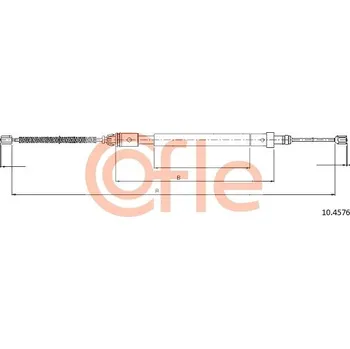 Autodíl Tažné lanko, parkovací brzda COFLE 10.4576