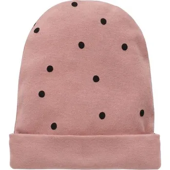 Kojenecké oblečení PINOKIO Čepička Tres Bien puntíky STARORŮŽOVÁ - 56