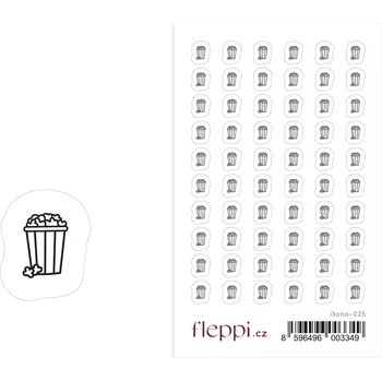 samolepka Fleppi Samolepky ikonky – Popcorn