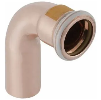 Geberit Jednozásuvkové koleno Mapress Kupfer Gas 90° 15mm (34507)