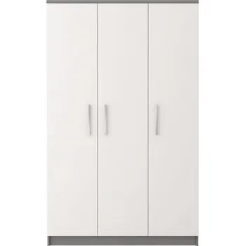 Šatní skříň IDZ Šatní skříň OMEGA II 3D 19, 120 cm Bílá/Grafit