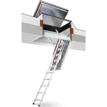 střešní výlez Wippro Střešní výlez FDA - EUROSTEP Velikost otvoru: 140 x 70 cm, Tloušťka stropní konstrukce: 33 - 43 cm, Světlá výška místnosti: 265 - 275 cm