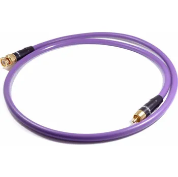 Audio kabel Melodika RCA (Cinch) - BNC kabel 0,75m fialový