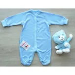 AMÁLKA Bavlněný celopropínací overal, modrý Velikost: 56