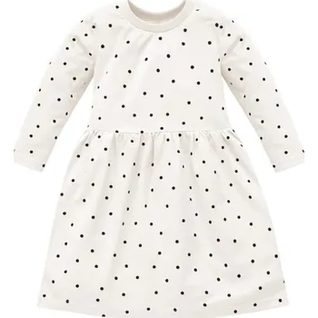 Kojenecké šaty PINOKIO Šaty Tres Bien puntíky KRÉMOVÁ - 98
