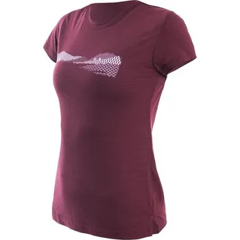 Dámské tričko triko krátké dámské SENSOR MERINO AIR PT HILLS vínové (triko krátké dámské SENSOR MERINO AIR PT HILLS vínové)