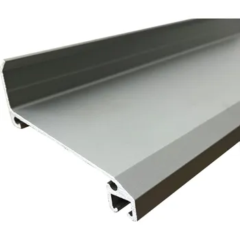 Příslušenství pro zahradní stavbu Stěnový profil hliníkový stříbrný elox 6400 mm