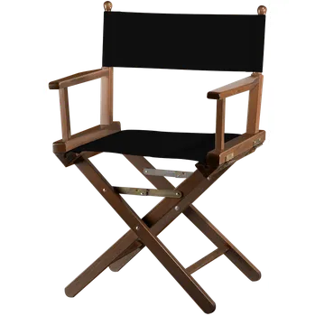 kempingová židle Režisérská židle nízká, ořech