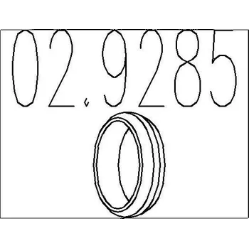 Výfuková trubka Těsnicí kroužek, výfuková trubka MTS 02.9285