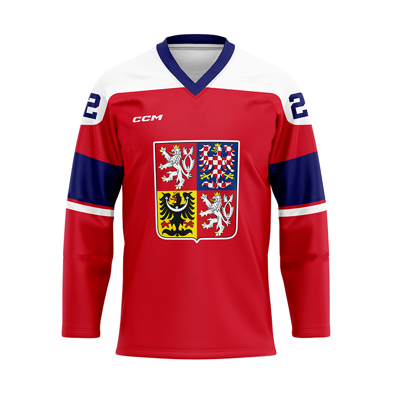 Fan dres CCM Česká republika - červený Velikost: L