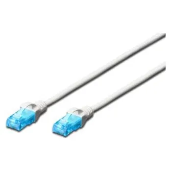 Síťový kabel Digitus Ecoline Patch Cable, UTP, CAT 5e, AWG 26/7, bílý 0,5m, 1ks