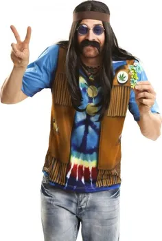 Karnevalový kostým Pánské 3D tričko Hippiesák