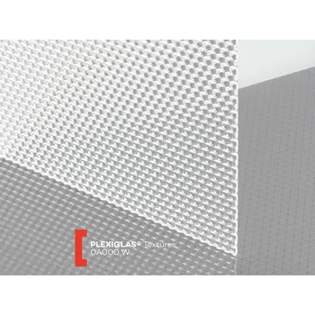 půdní výlez Röhm Strukturované plexisklo 3mm čiré Plexiglas struktura W medové plástve 1650 x 3050 mm