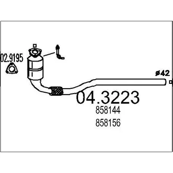 Katalyzátor Katalyzátor MTS 04.3223