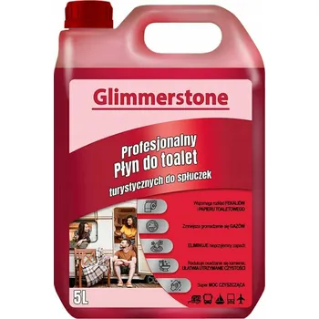 Chemické WC GLIMMERSTONE RED 5l chémie pro nádrže s čistou vodou pro splachování