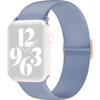 Řemínek na hodinky Silikonový řemínek s posuvnou přezkou pro Apple Watch 42mm / 41mm / 40mm / 38mm - modrošedý