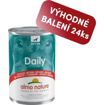 Krmivo pro psa Almo Nature Daily Menu - s hovězím 400g výhodné balení 24ks