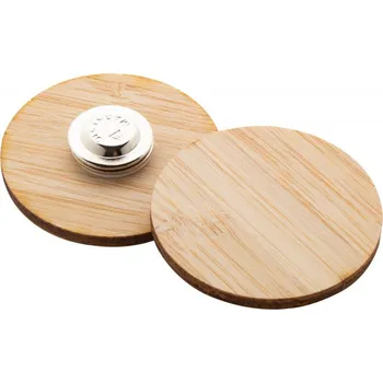 BooBadge odznak z bambusu 5 bez potisku bez potisku