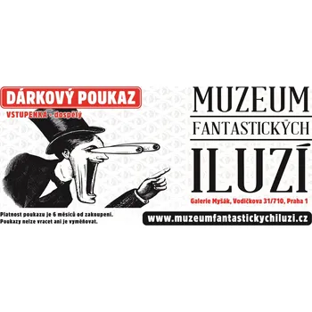 Dárkový potravinový koš Dárkový poukaz pro dospělého do Muzea fantastických iluzí