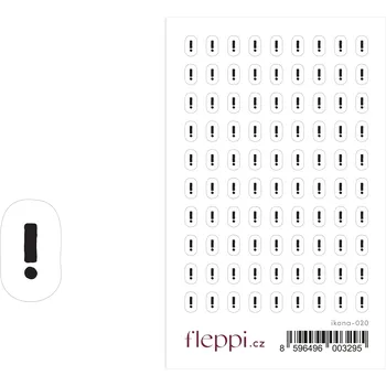 samolepka Fleppi Samolepky ikonky – Vykřičník