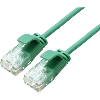 Datový kabel Roline 21.15.3935 RJ45 síťové kabely, propojovací kabely CAT 6A U/UTP 2.00 m zelená nestíněný, bez halogenů, samozhášecí 1 ks