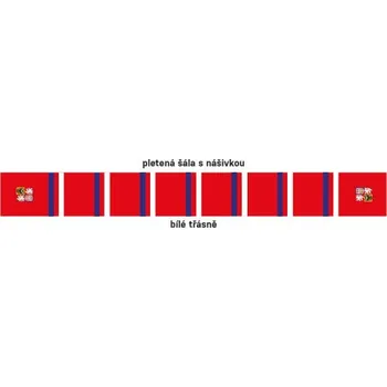 Šála Český hokej Šála ČR Znak nášivka pletená 996181