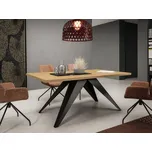 Rozkládácí jídelní stůl Awelian 140, Barva dřeva: černá / dub lancelot MIRJAN 5903211332142