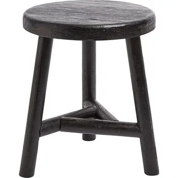 Jídelní židle Dřevěná stolička/odkládací stolek Muubs BENJI černý