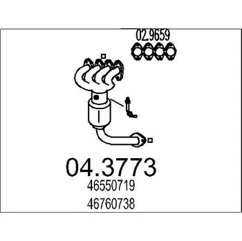 Katalyzátor Katalyzátor MTS 04.3773