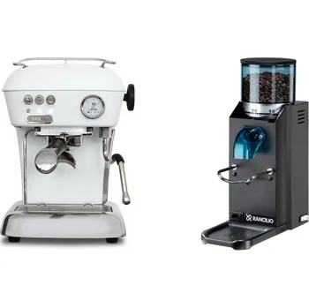 Kávovar Ascaso Dream ONE, Cloud White + Rancilio Rocky Doserless, black