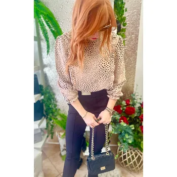 Dámské tričko made in Italy moderní halenka 1013 Rozměr: XL - 42