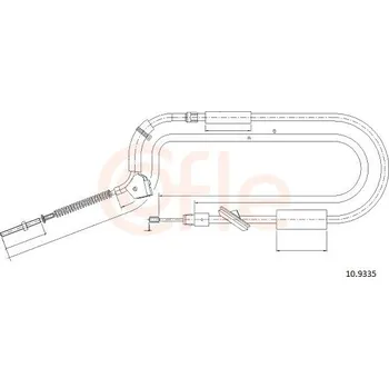 Autodíl Tažné lanko, parkovací brzda COFLE CFE10.9335
