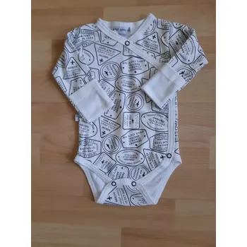 Body dlouhý rukáv zavinovací s rukavičkami Passport Baby Service