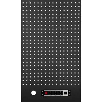 Dílenský stůl Procarosa® Děrovaná závěsná deska se zásuvkou Procarosa PROFI WGB-1324K Barva: Černá